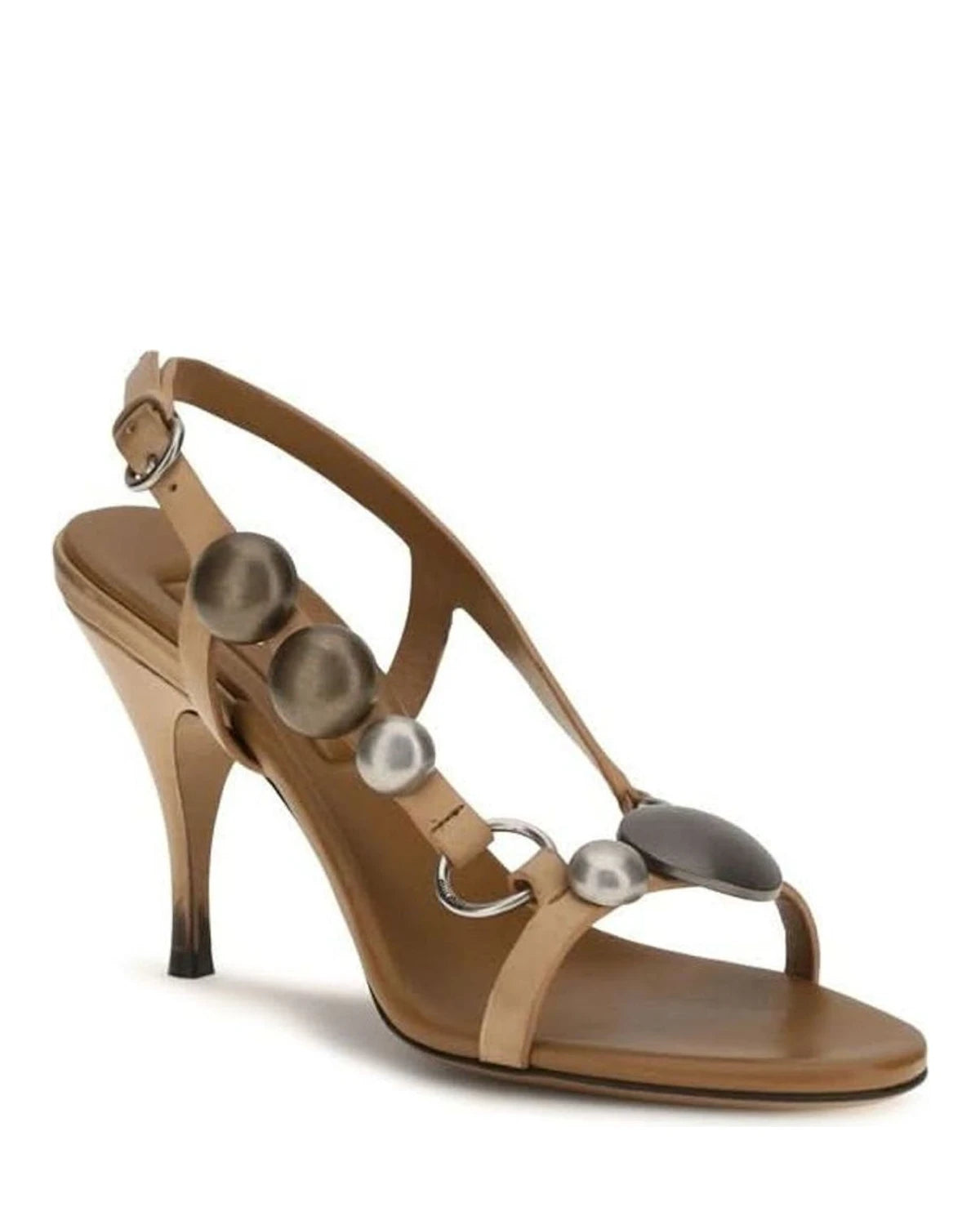 Miu Miu Brown Stiletto Heel Sandals Glam Steals