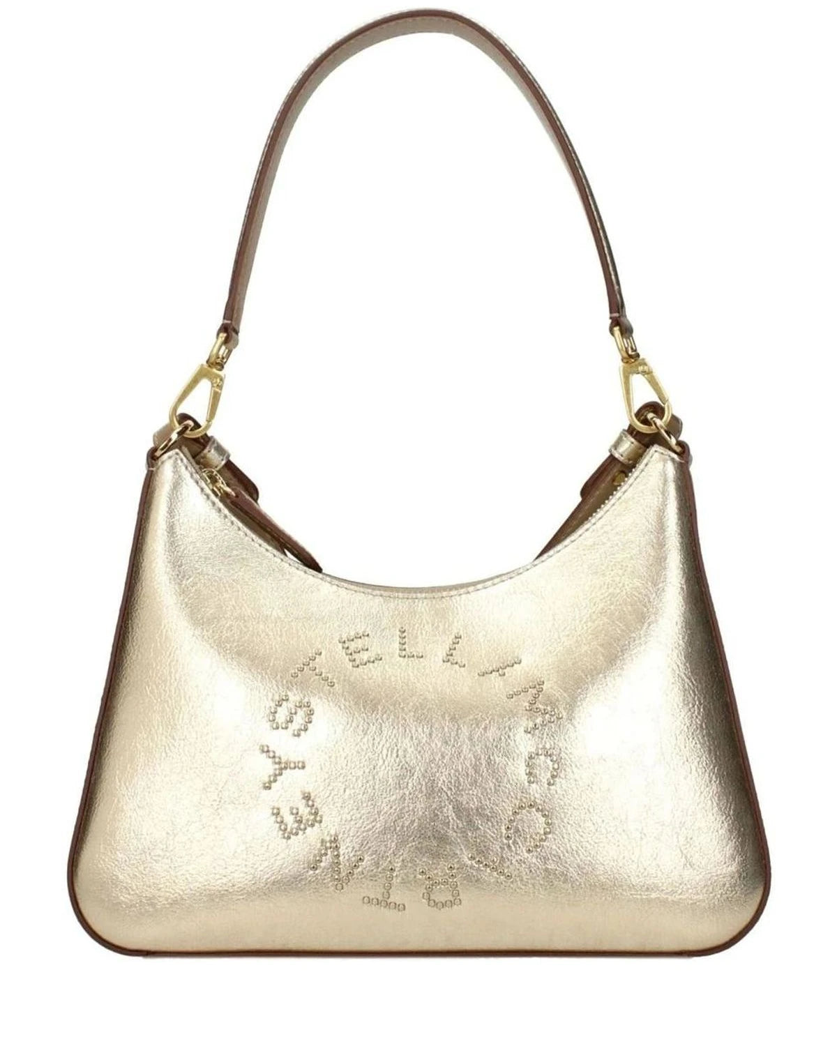 Stella Mccartney Gold Leather Shoulder Bag Glam Steals