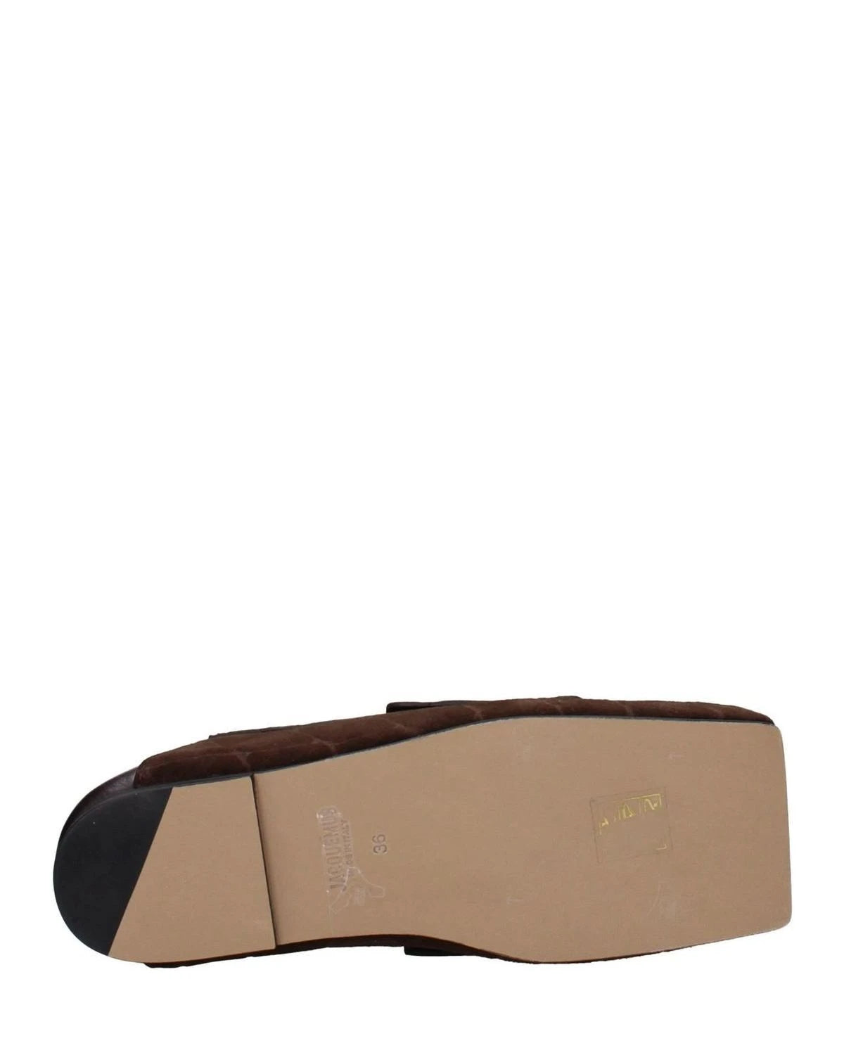 Jacquemus Brown Leather Slip On Loafers Glam Steals