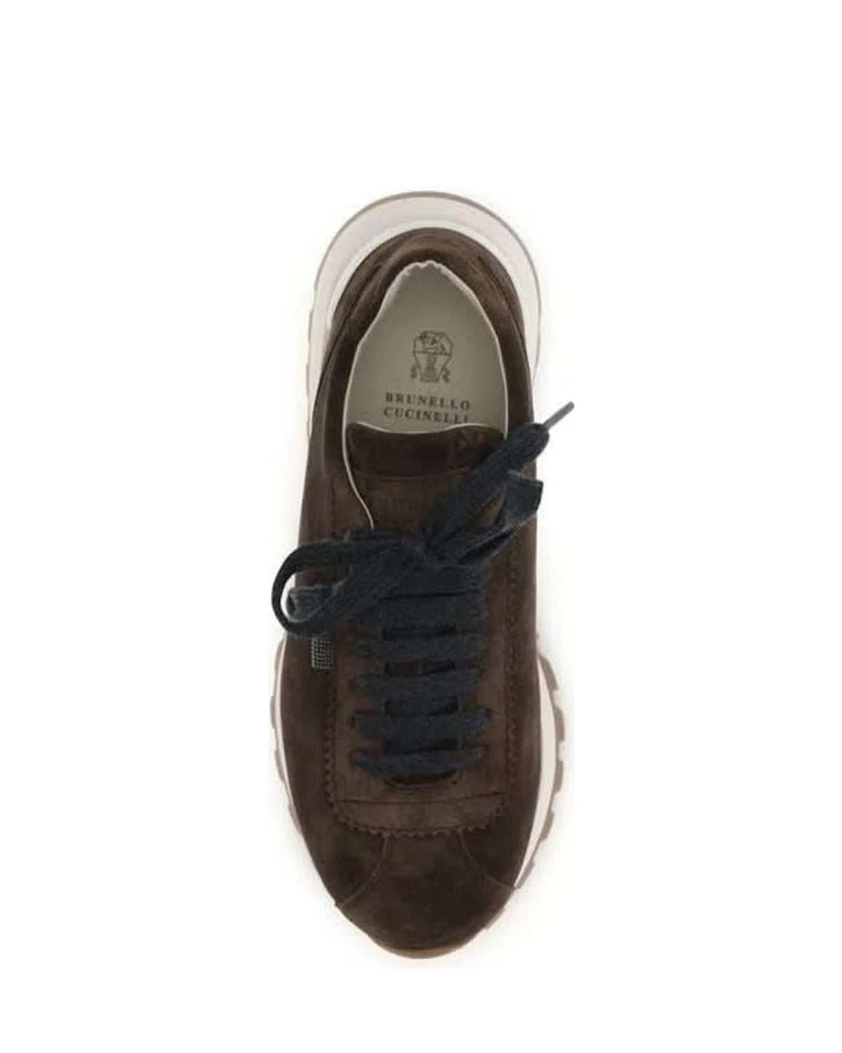 Brunello Cucinelli Brown Leather Calf Bos Taurus Athletic Sneakers Glam Steals