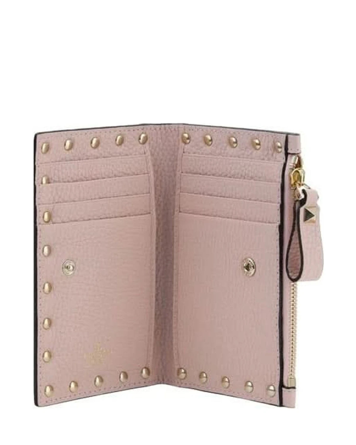Valentino Garavani Pink Leather Calf Bos Taurus Wallet Glam Steals