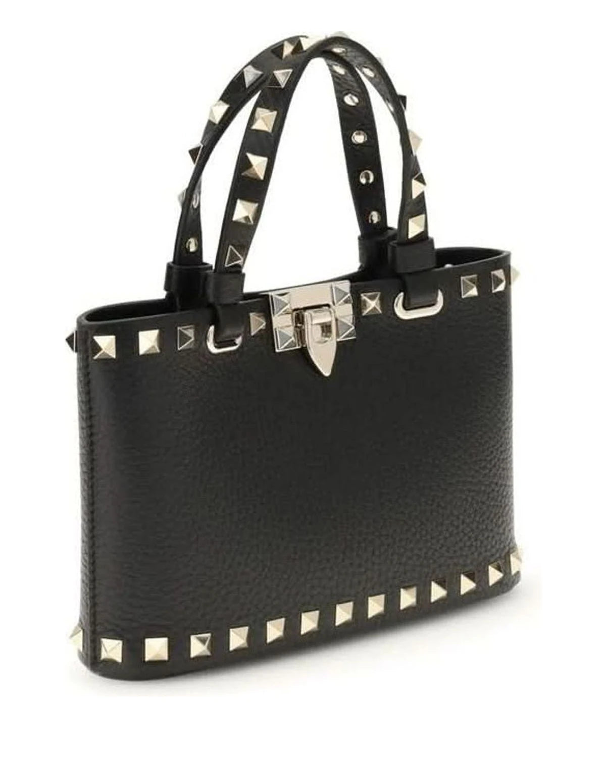 Valentino Garavani Black Leather Calf Bos Taurus Shoulder Bag Glam Steals