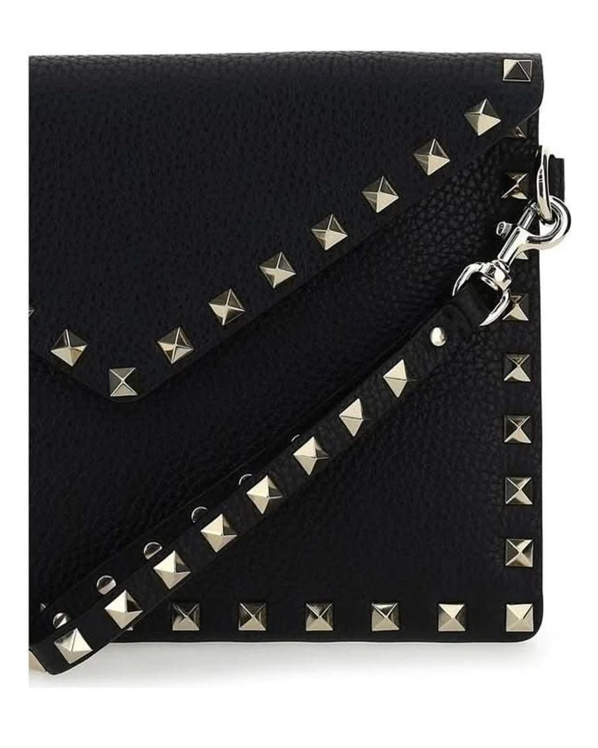 Valentino Garavani Black Leather Calf Bos Taurus Wallet Glam Steals