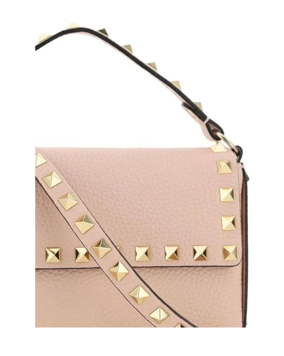Valentino Garavani Pink Leather Calf Bos Taurus Shoulder Bag Glam Steals