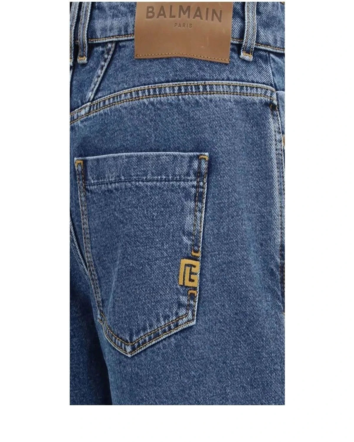 Balmain Jean in blue, Cotton — view 3