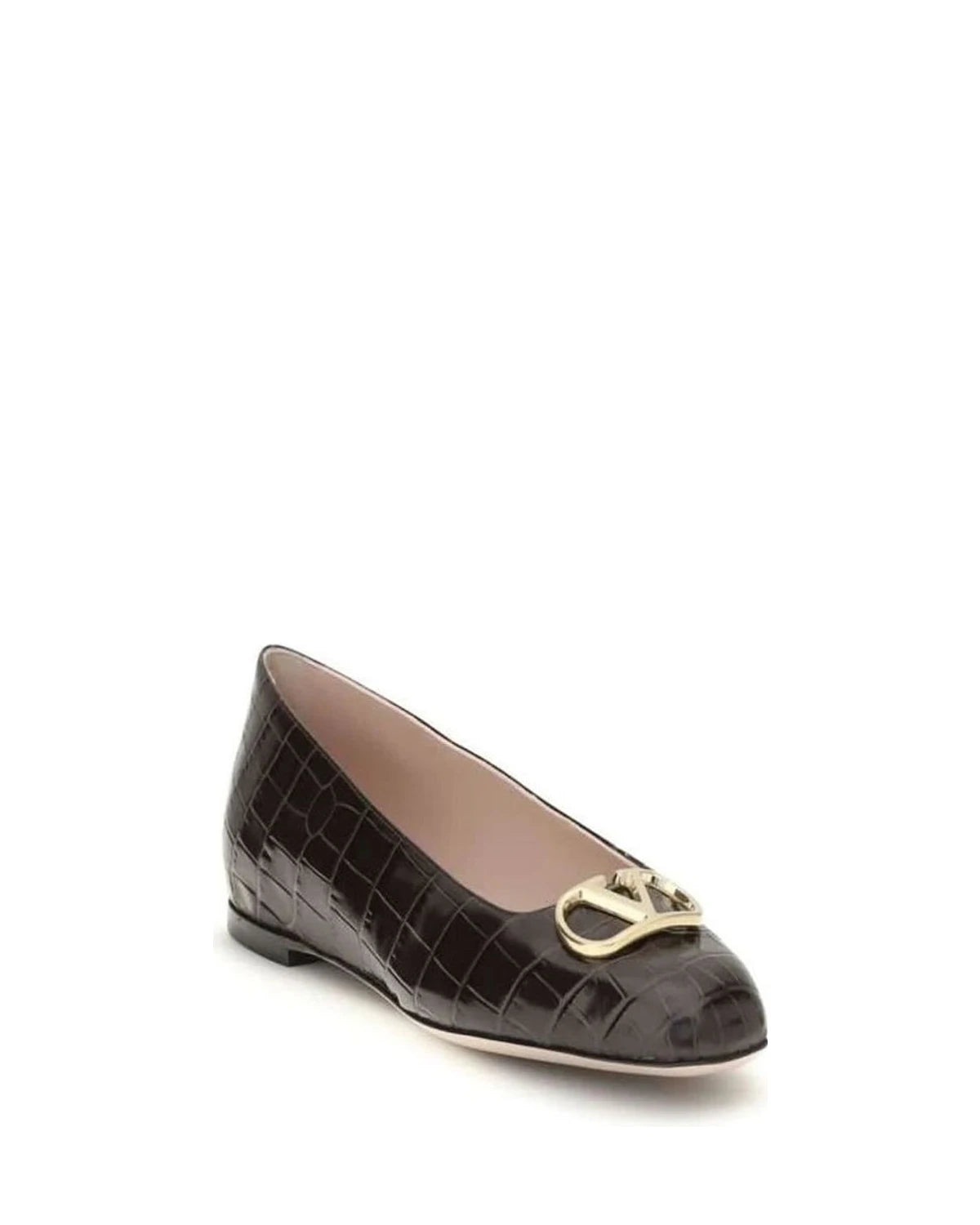 Valentino Garavani Brown Ballet Flats
