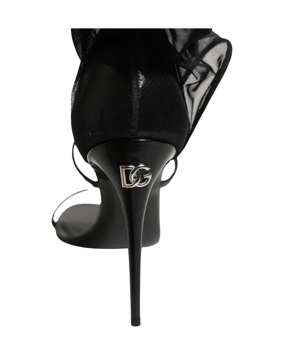 Dolce & Gabbana Socks Black Stiletto Sandals