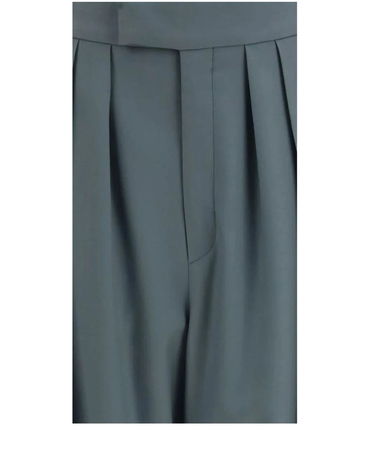 Chloé Trouser in blue, Fleece Wool — view 3
