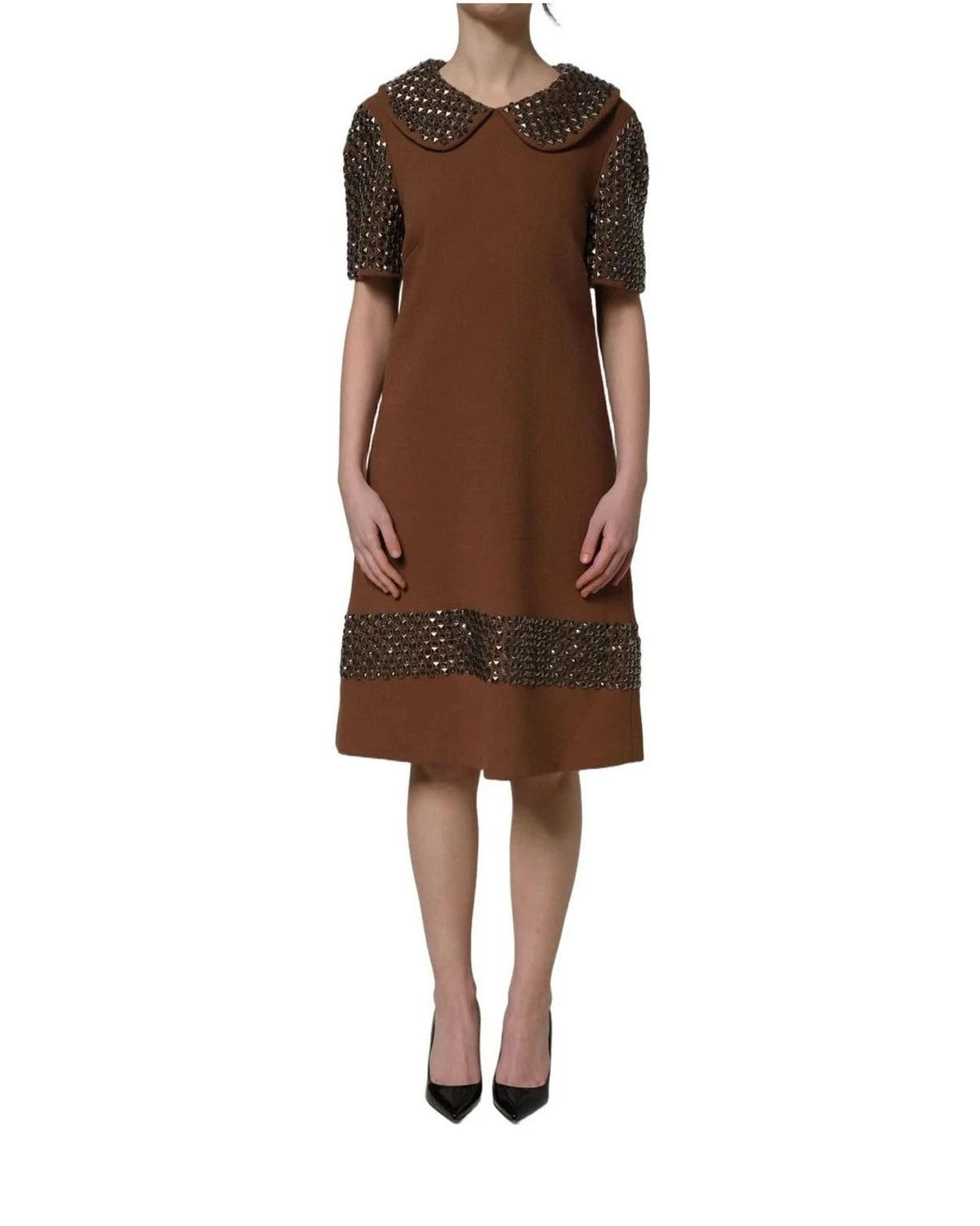 Dolce & Gabbana Dresse in brown, Silk — view 3