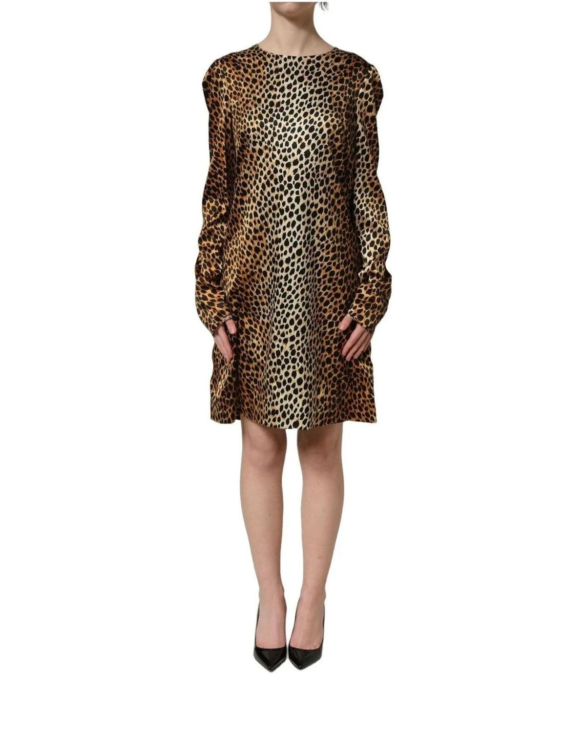 Dolce & Gabbana Dresse in brown, Silk — view 4