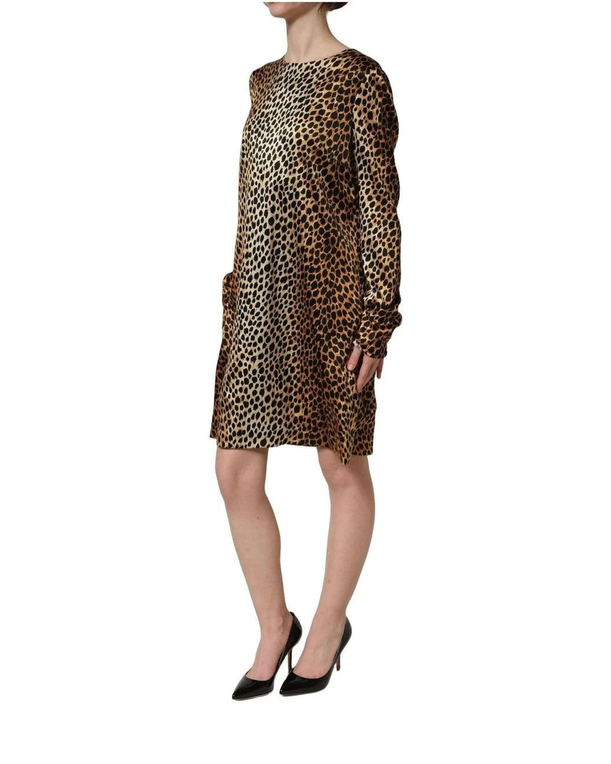 Dolce & Gabbana Dresse in brown, Silk — view 6