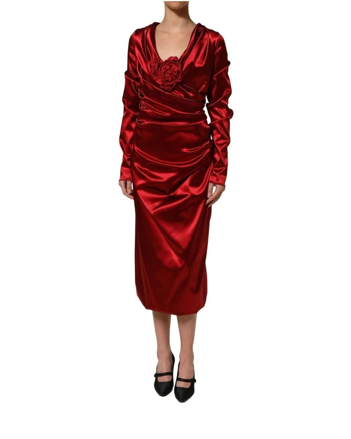 Dolce & Gabbana Dresse in red, Silk — view 3