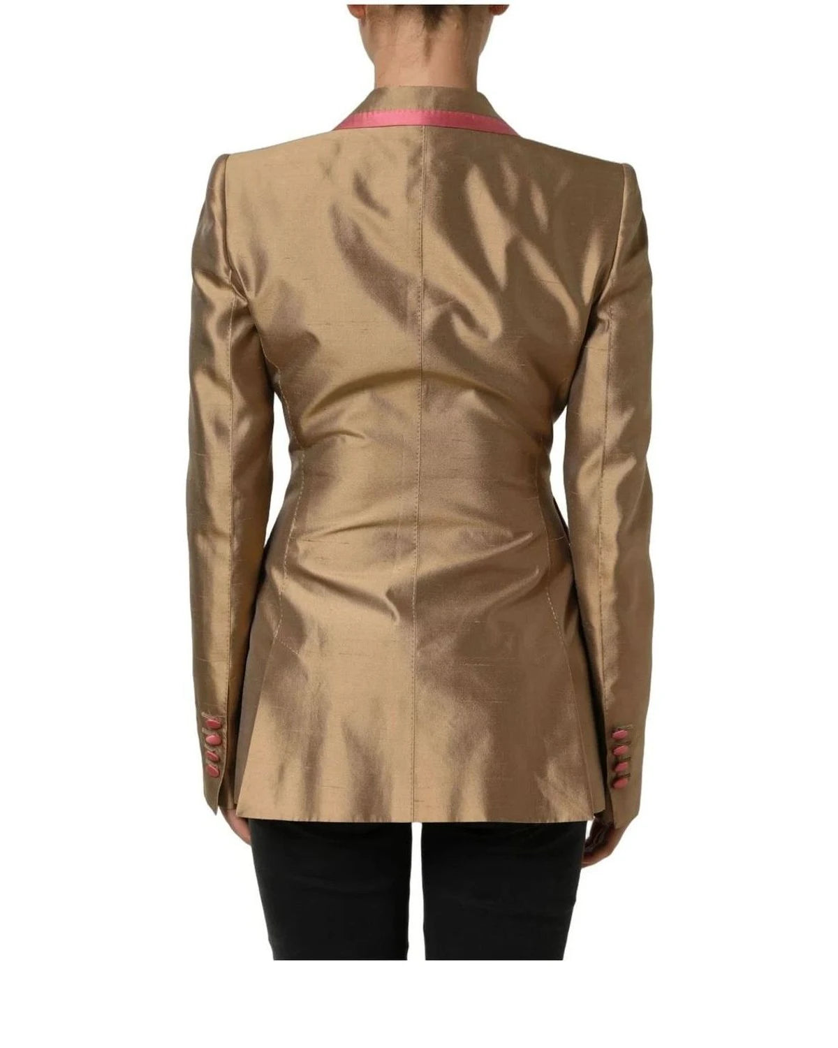 Dolce & Gabbana Blazer in gold, Silk — view 4