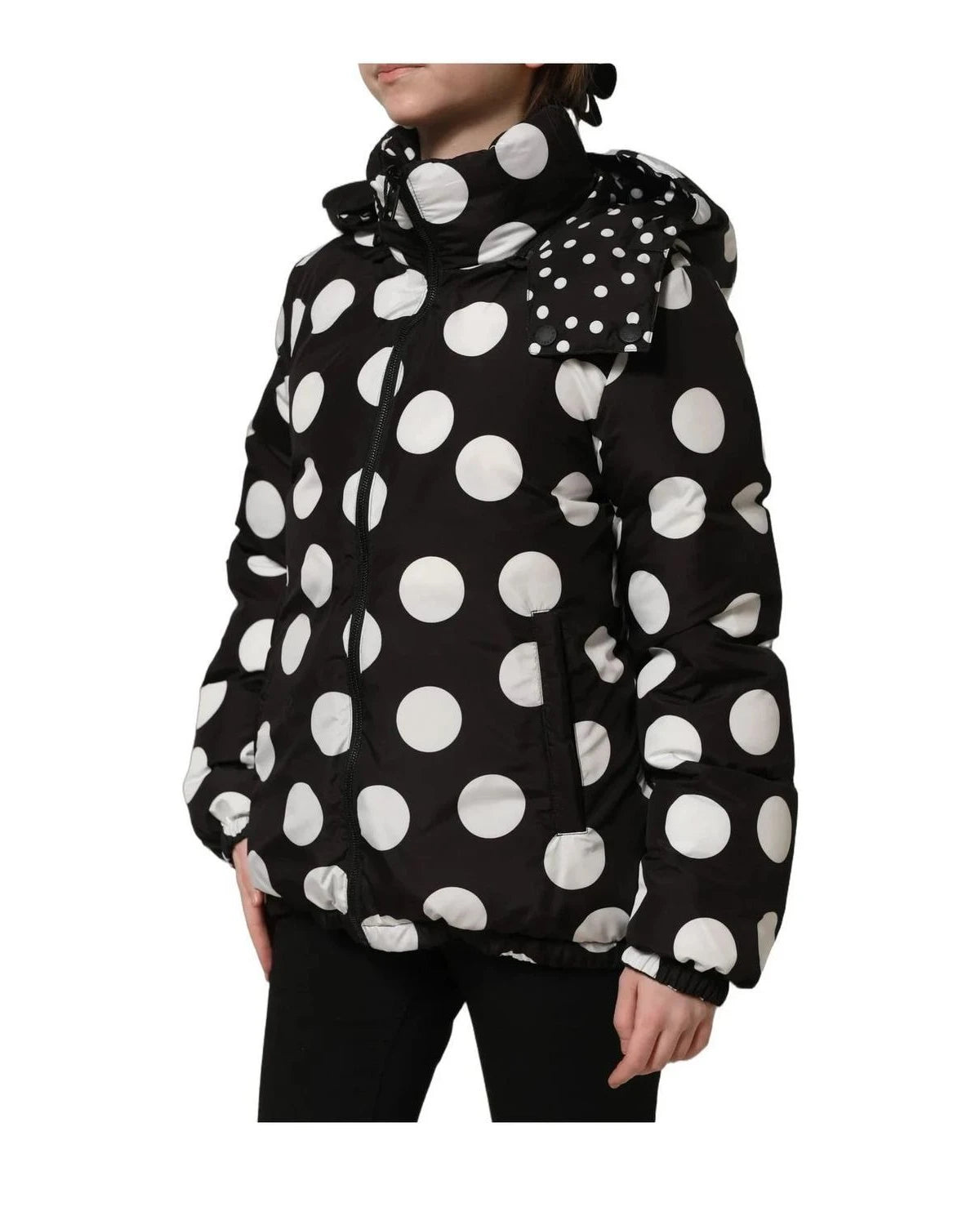 Dolce & Gabbana Puffer Jacket in black, Polyester — view 4