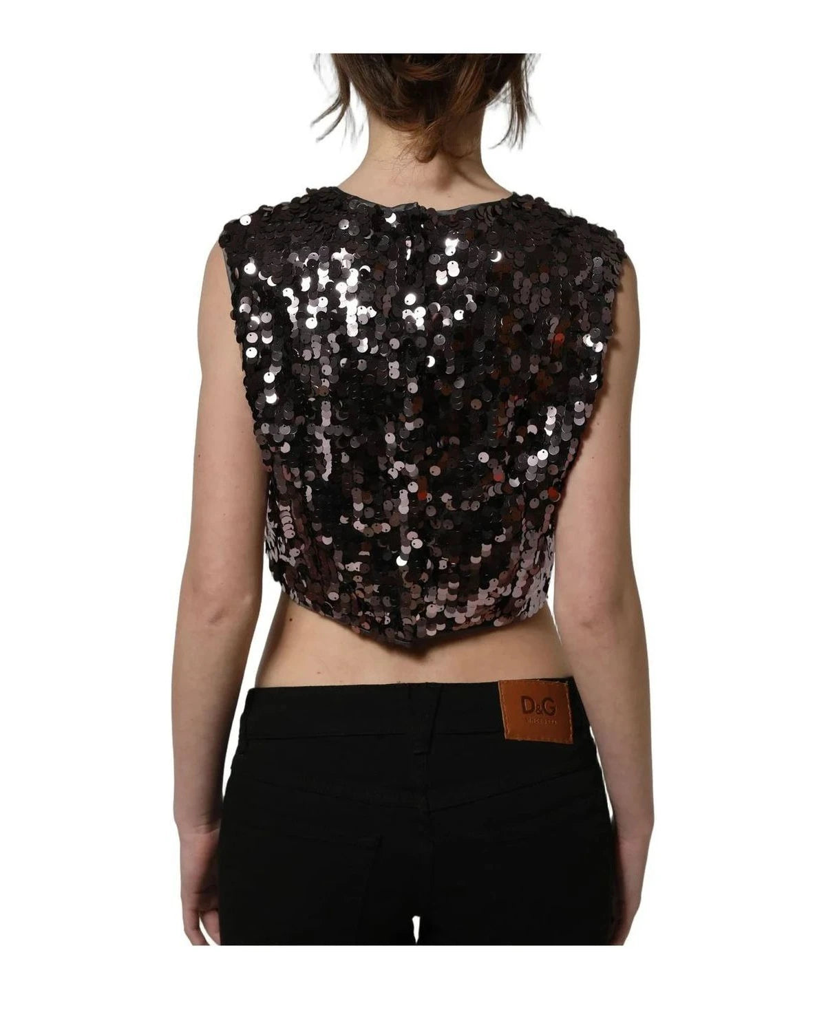 Dolce & Gabbana Tank Top in purple, Silk — view 3