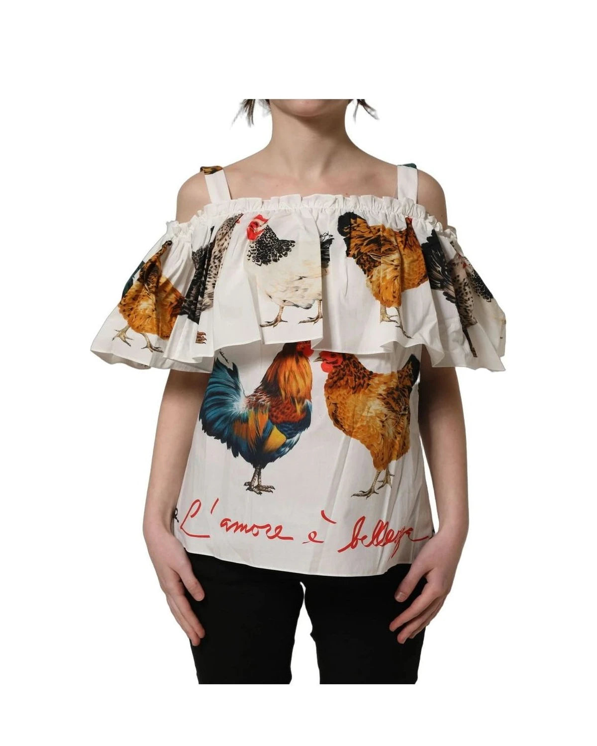 Dolce & Gabbana Blouse in white, Cotton — view 4