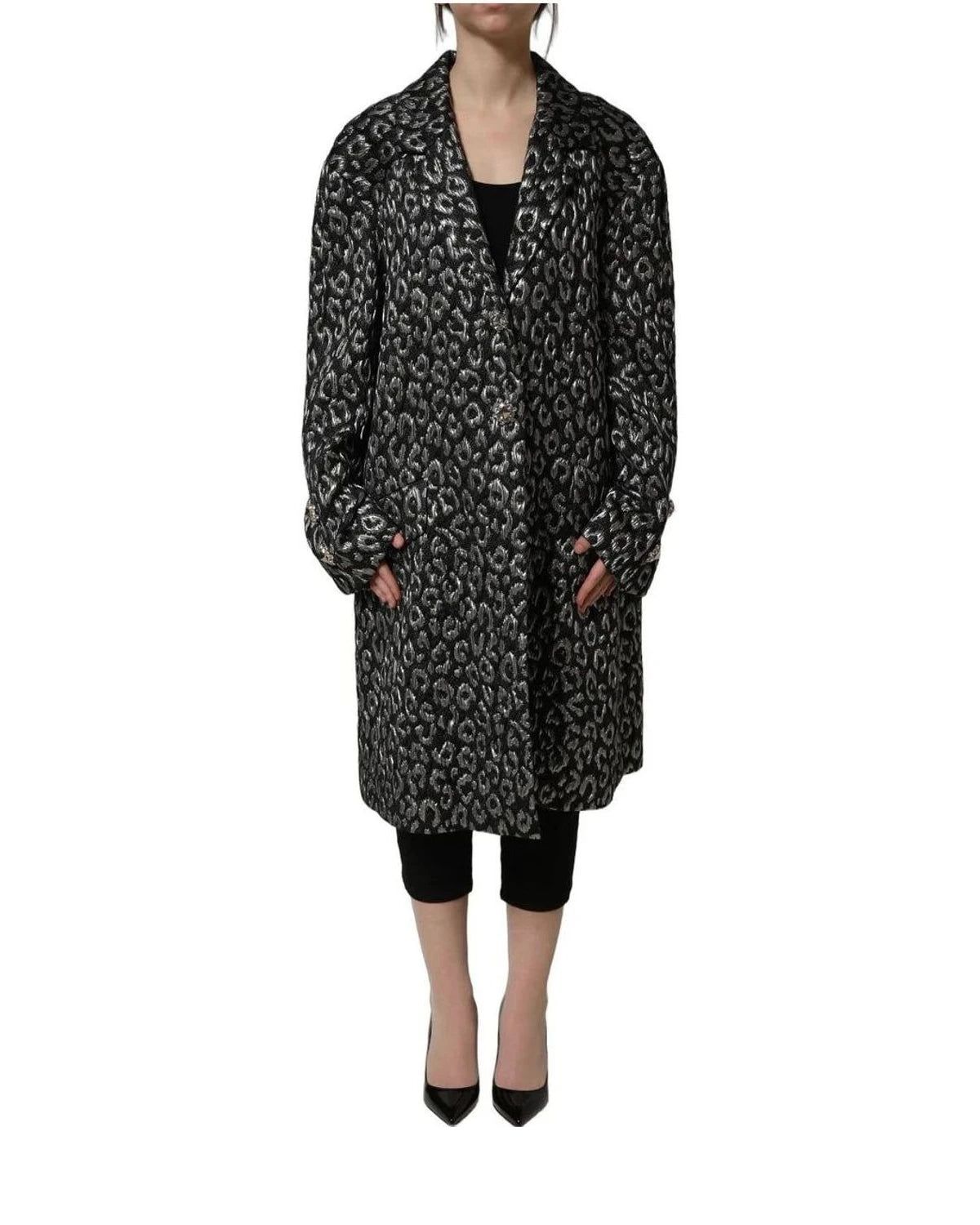Dolce & Gabbana Overcoat in black, Silk — view 2
