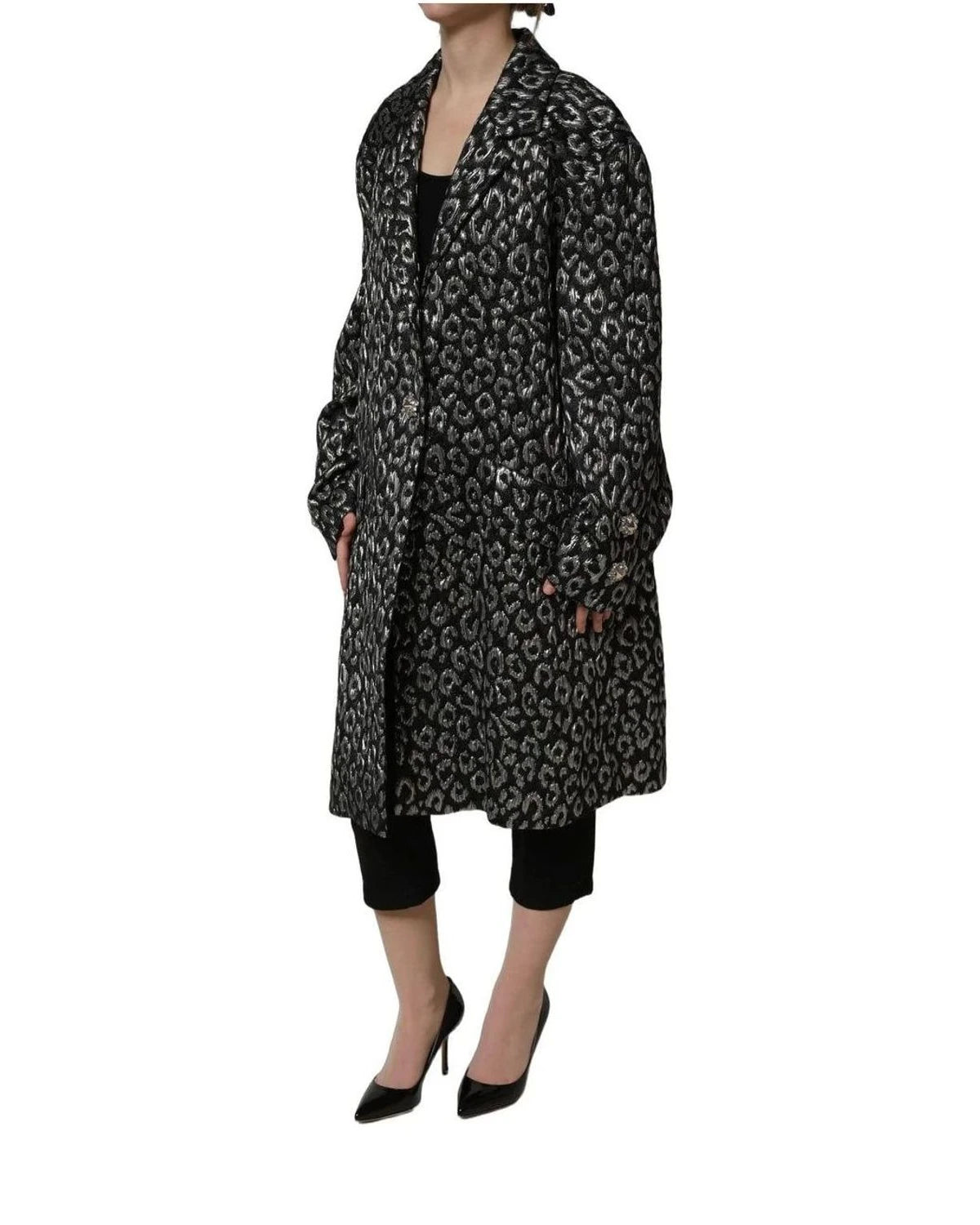 Dolce & Gabbana Overcoat in black, Silk — view 7