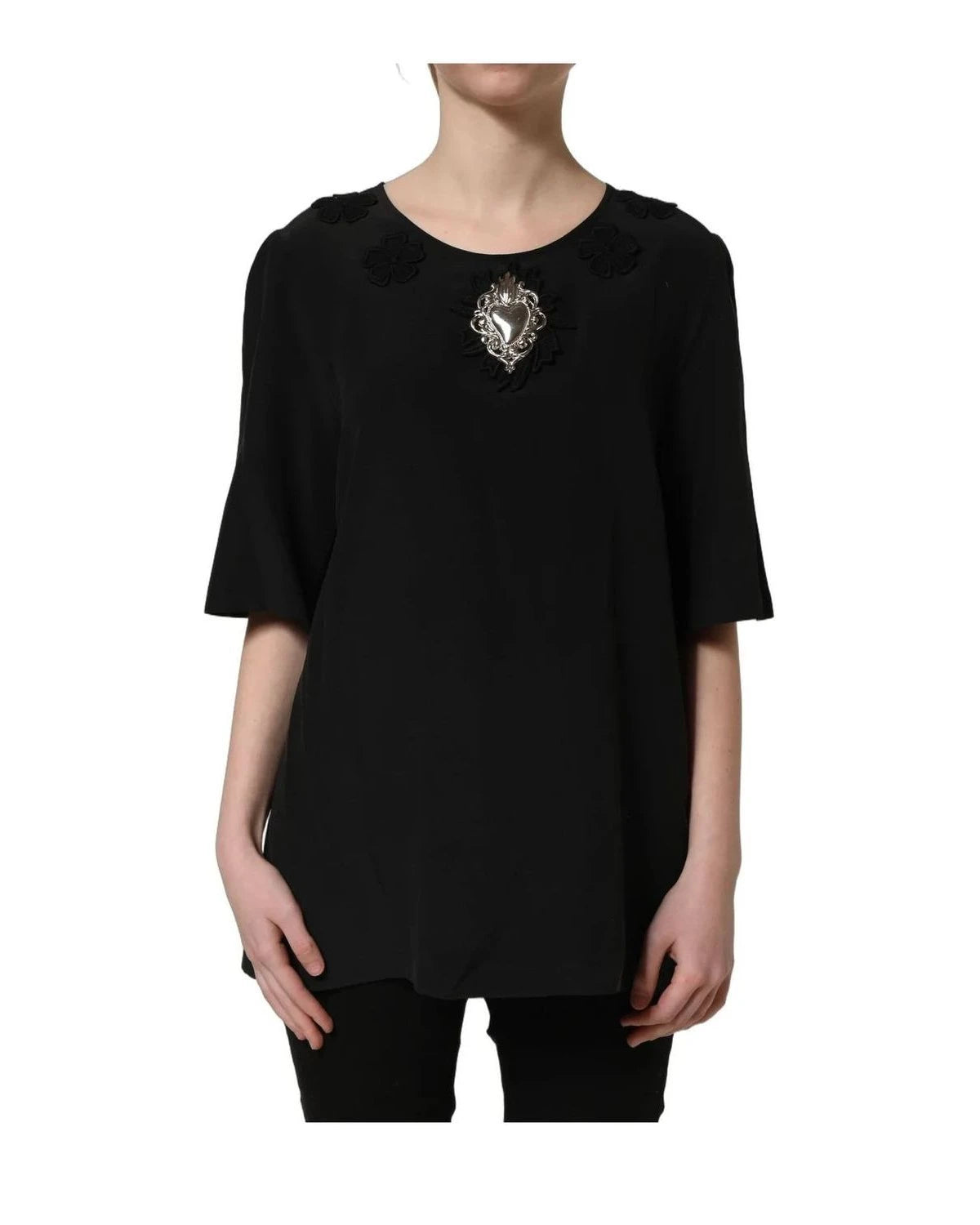 Dolce & Gabbana Blouse in black, Silk — view 3