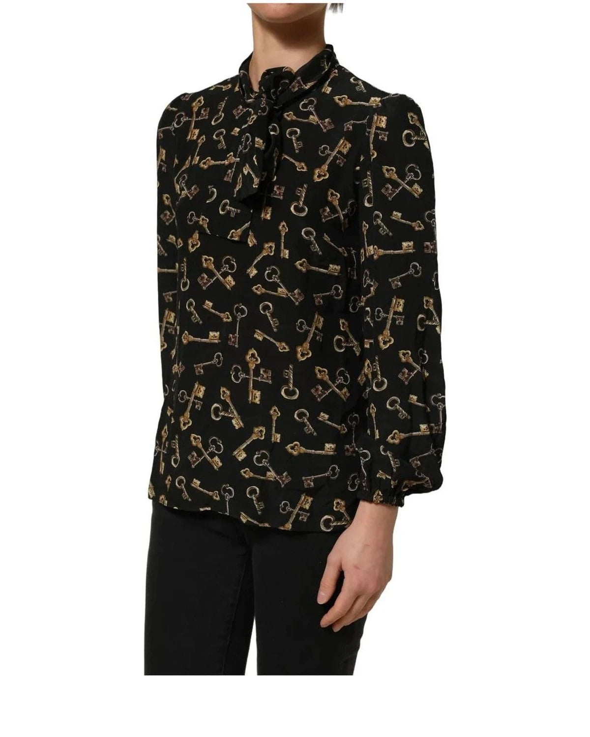 Dolce & Gabbana Blouse in black, Silk — view 4