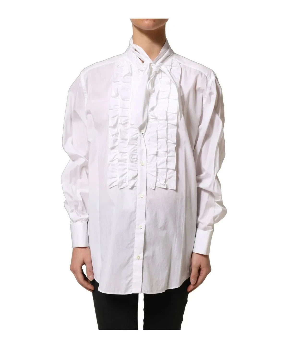 Dolce & Gabbana Blouse in white, Cotton — view 3
