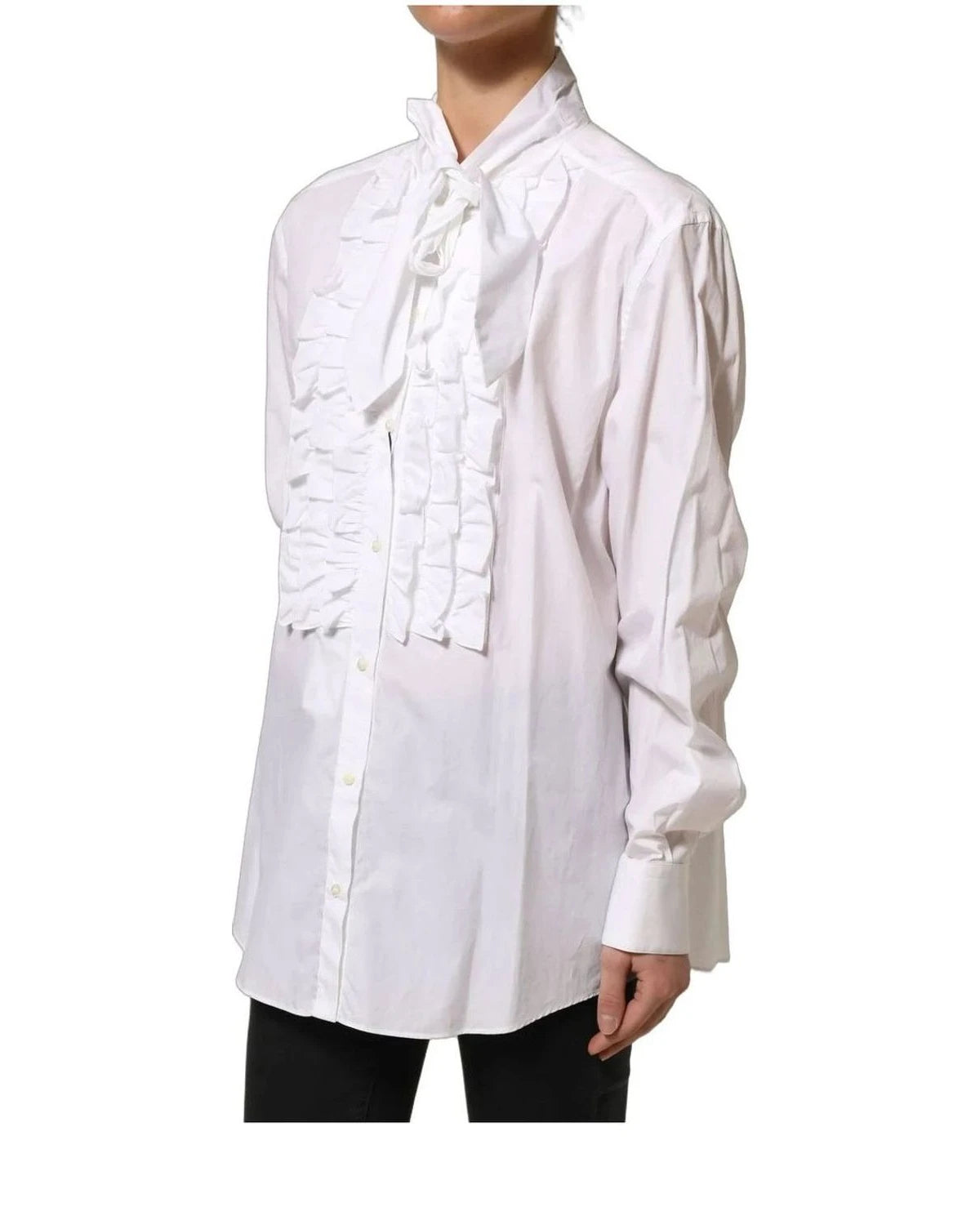 Dolce & Gabbana Blouse in white, Cotton — view 4