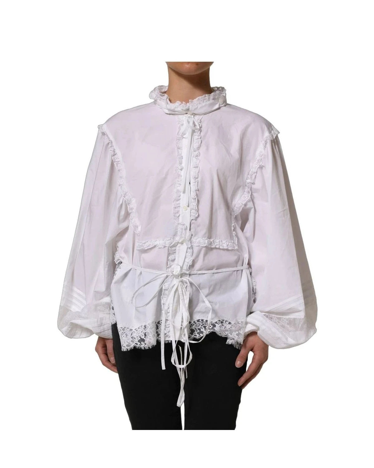 Dolce & Gabbana Blouse in white, Cotton — view 4