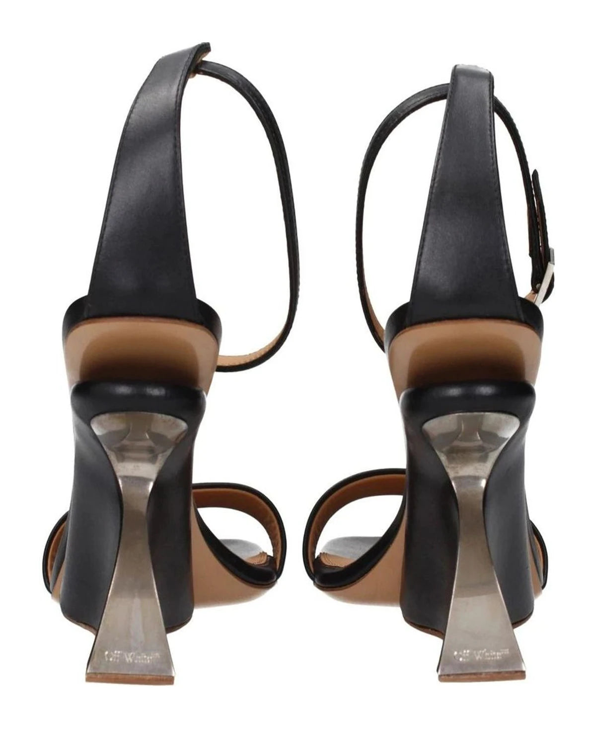 Off-White Black Stiletto Sandals