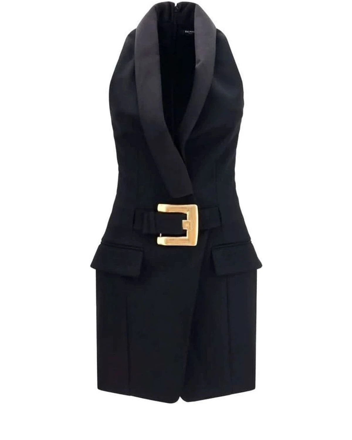 Balmain Dresse in black, Merino Wool