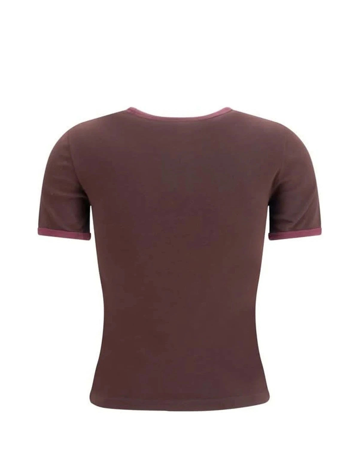 Courrèges T-Shirt in brown, Cotton — view 2