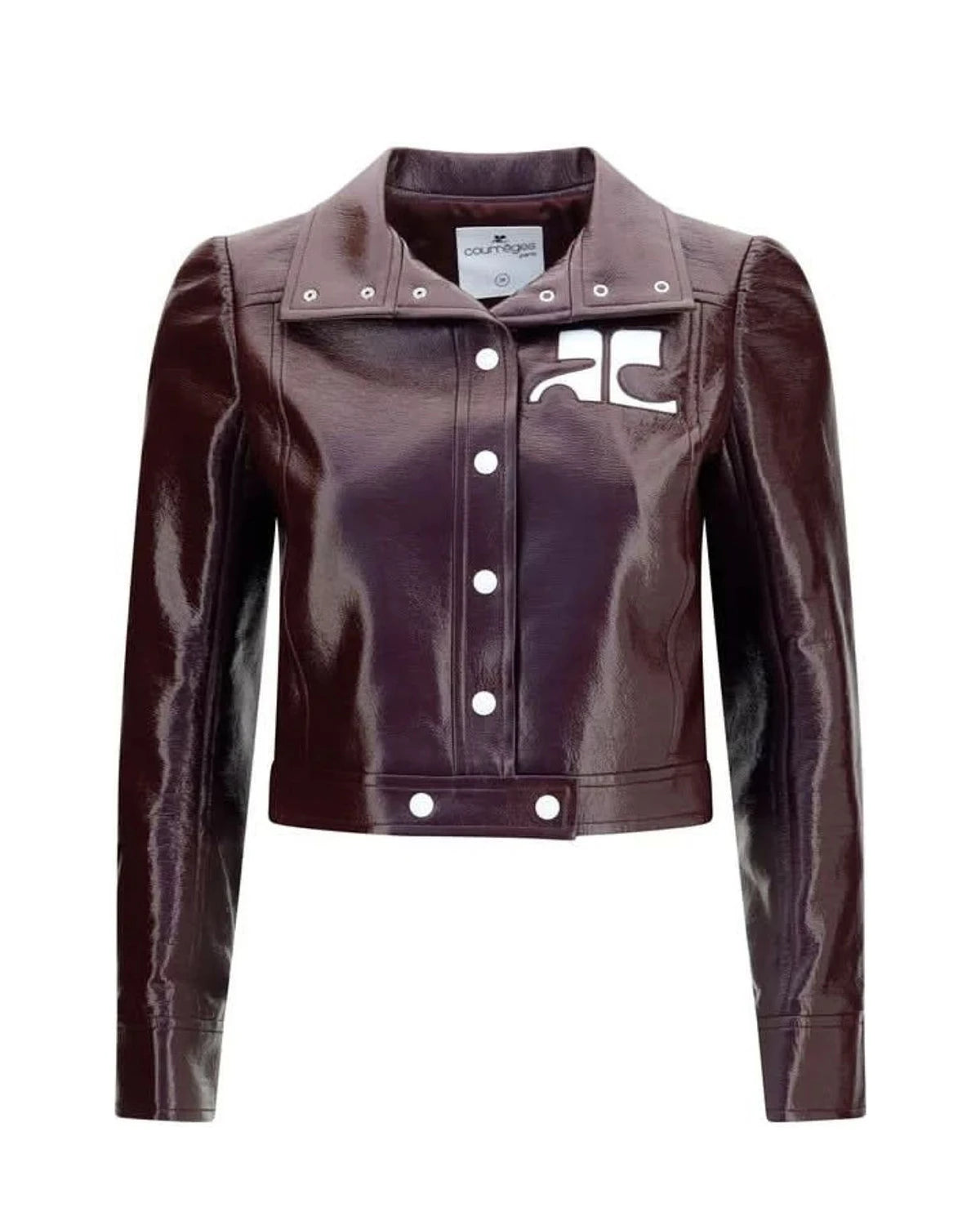 Courrèges Trucker Jacket in red, Cotton