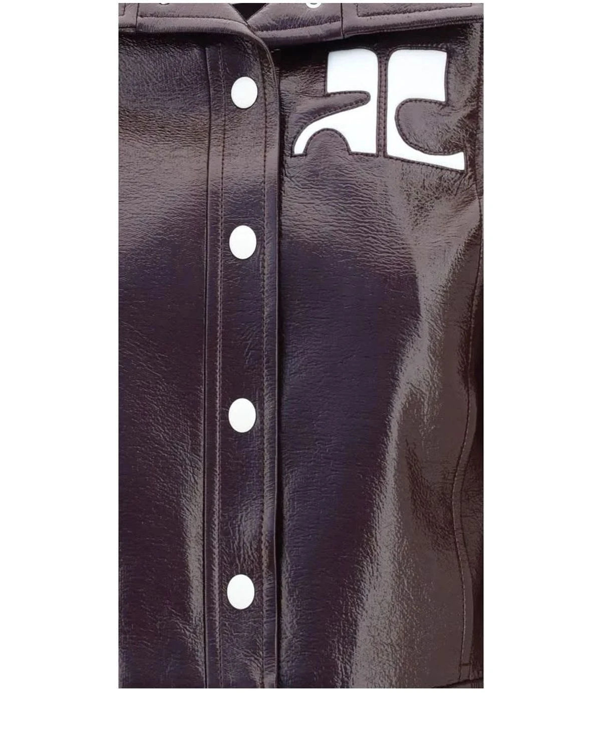 Courrèges Trucker Jacket in red, Cotton — view 3