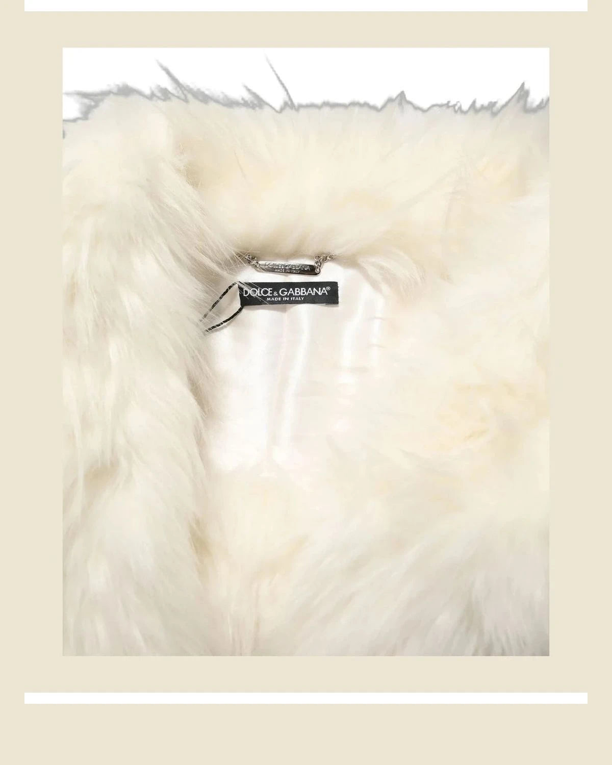 Dolce & Gabbana Overcoat in white, Polyester