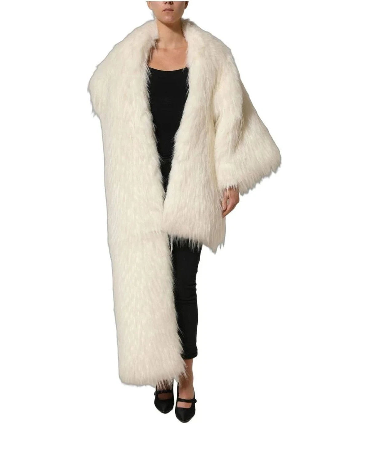 Dolce & Gabbana Overcoat in white, Polyester — view 2