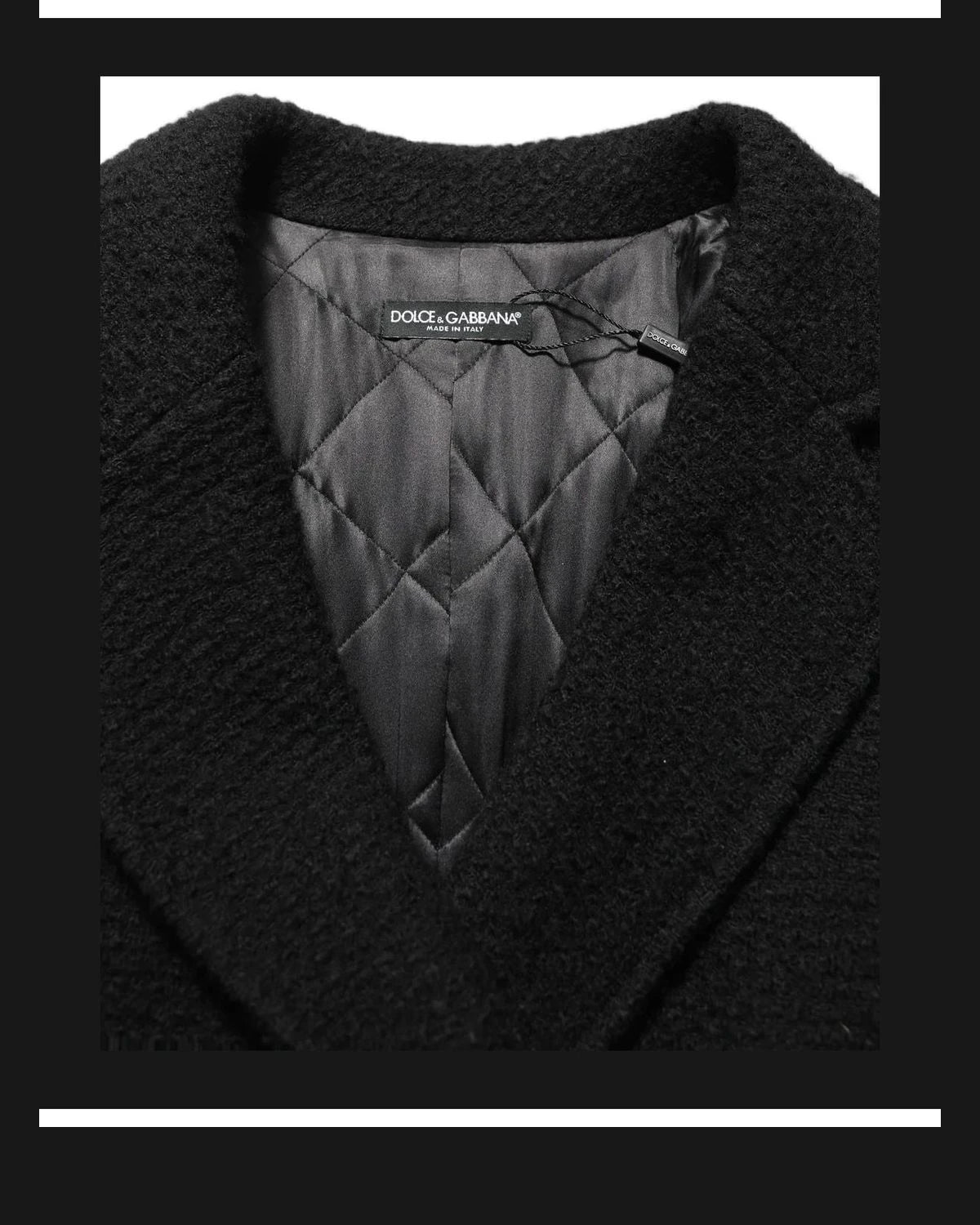 Dolce & Gabbana Overcoat in black, Viscose — view 6