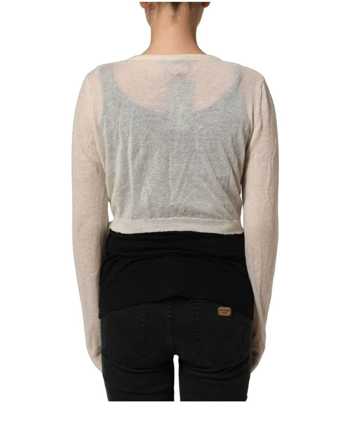 Ermanno Scervino Cardigan in white, Wool — view 5
