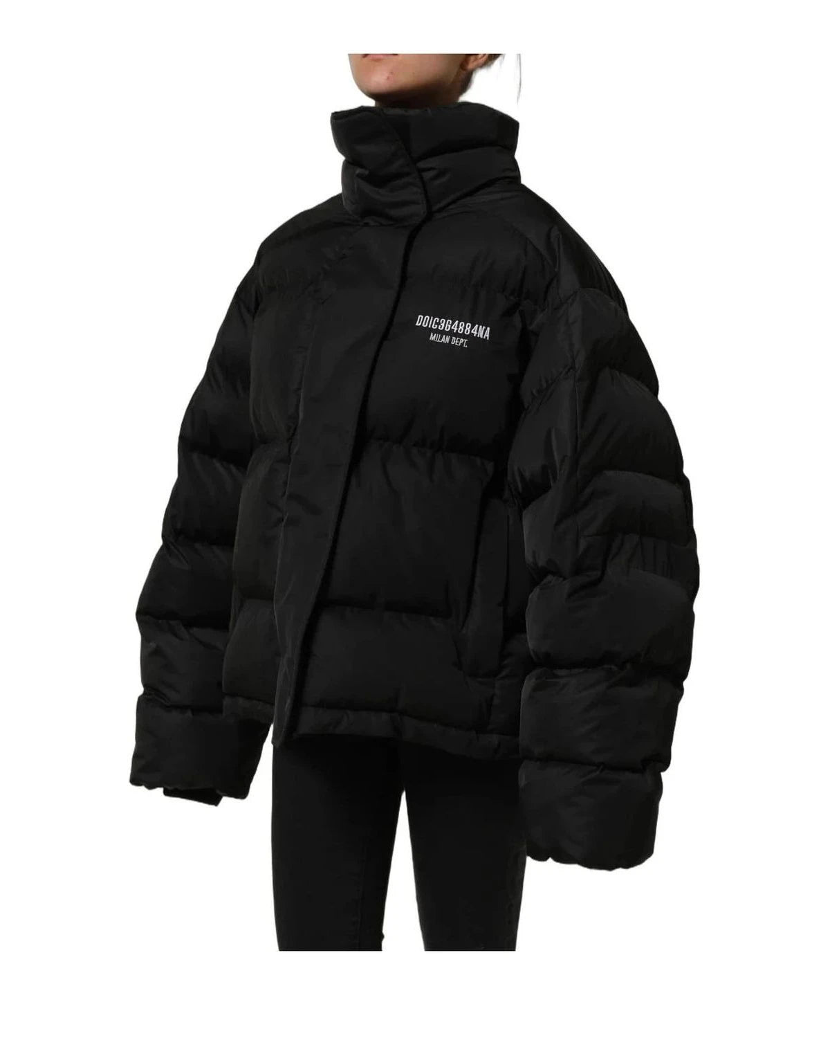 Dolce & Gabbana Puffer Jacket in black, Nylon — view 4