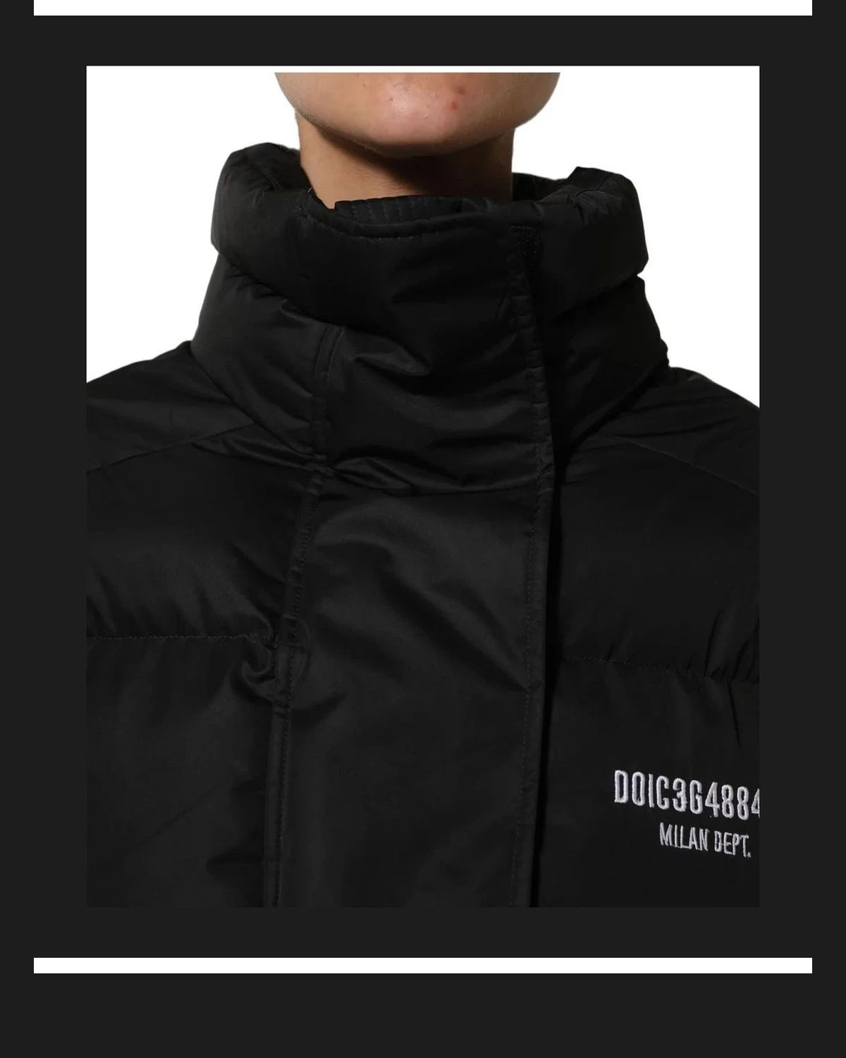 Dolce & Gabbana Puffer Jacket in black, Nylon — view 6