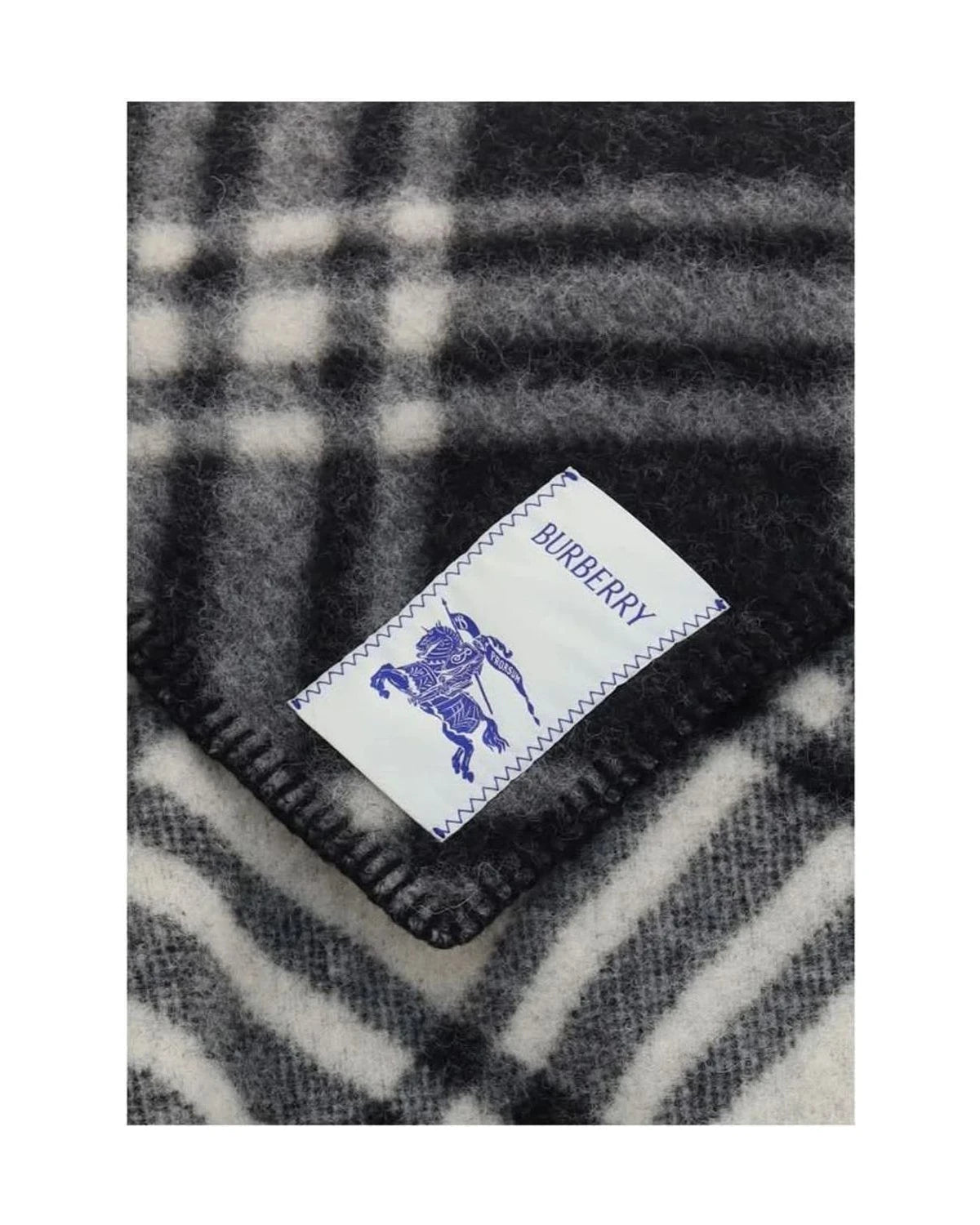 Burberry Scarves & Shawl in gray, Merino Wool — view 3