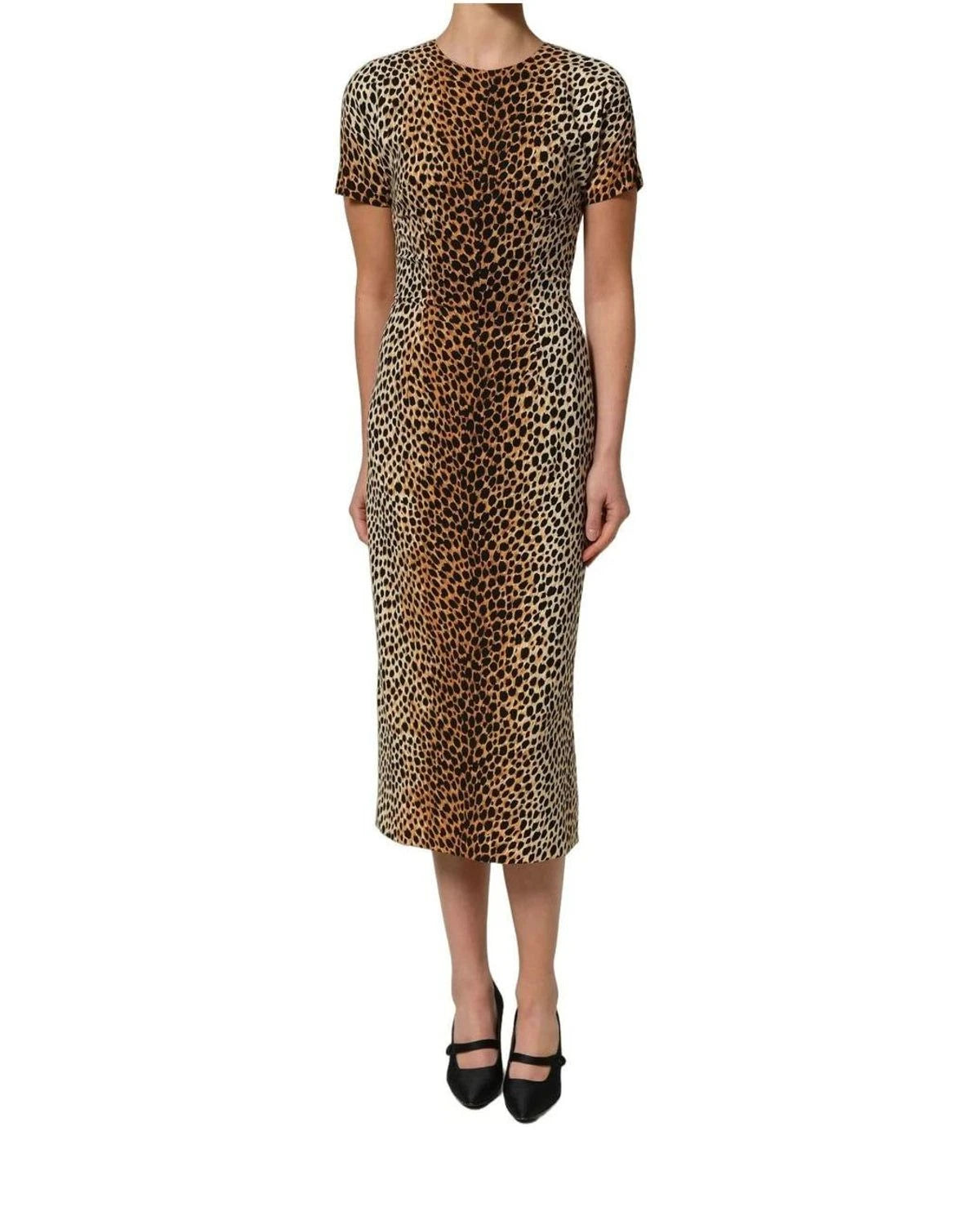Dolce & Gabbana Dresse in brown, Silk — view 5
