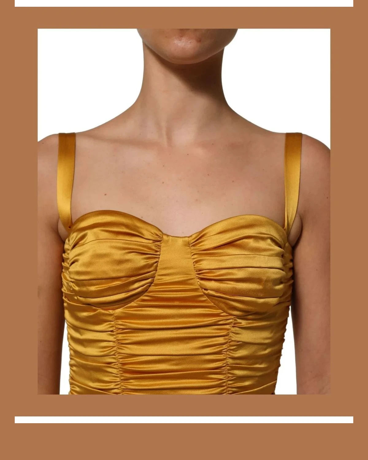 Dolce & Gabbana Dresse in gold, Silk