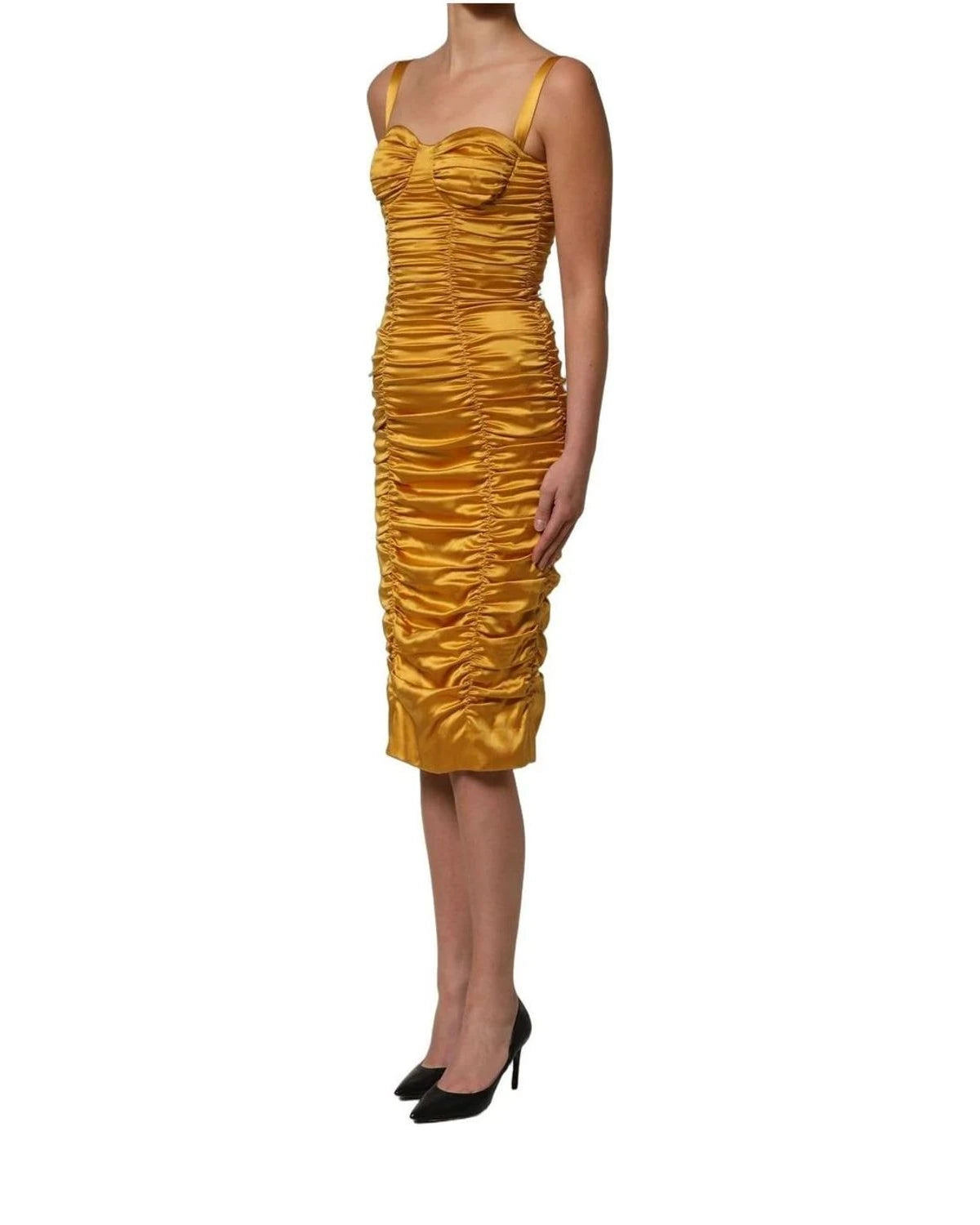 Dolce & Gabbana Dresse in gold, Silk — view 5
