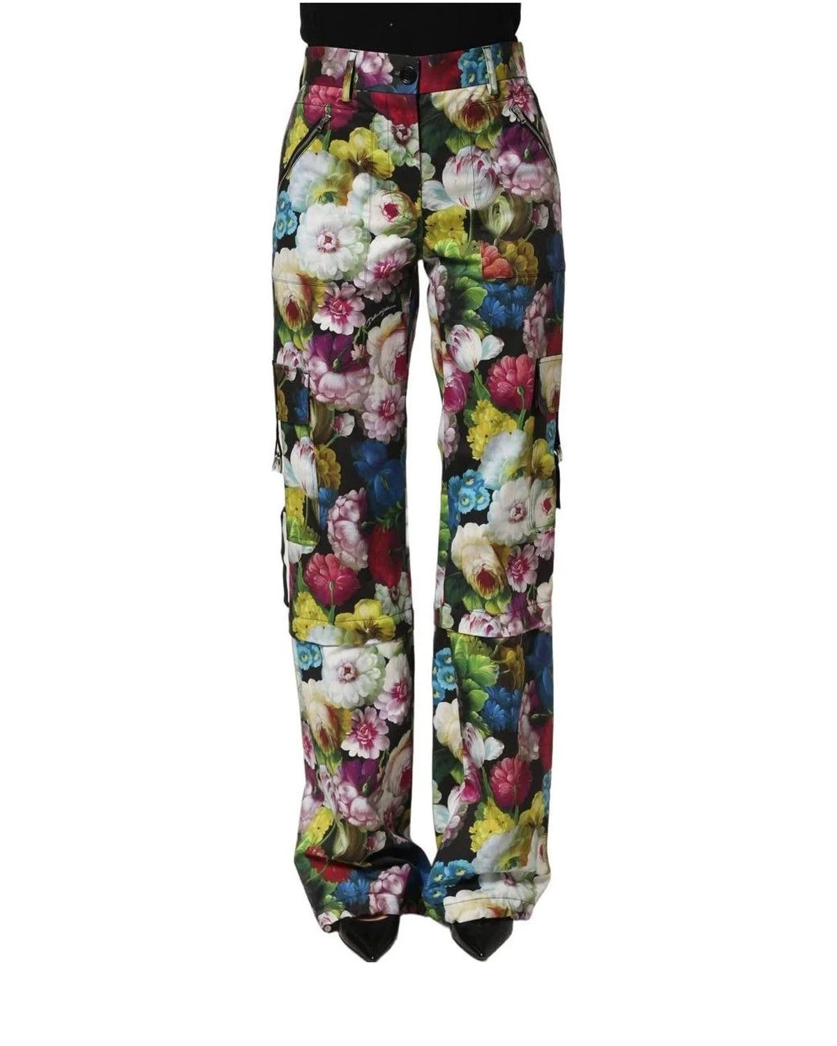 Dolce & Gabbana Palazzo Pant in black, Silk — view 3