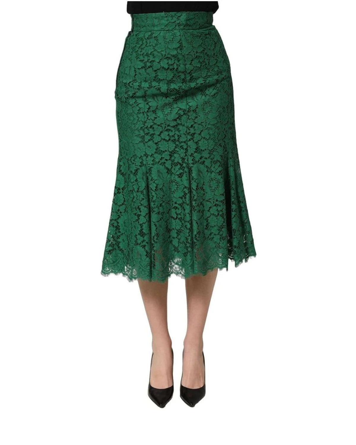 Dolce & Gabbana Skirt in green, Cotton — view 3