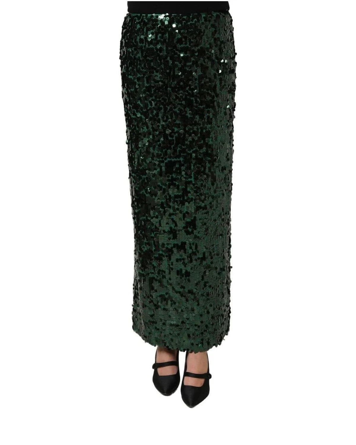 Dolce & Gabbana Skirt in green, Silk — view 2
