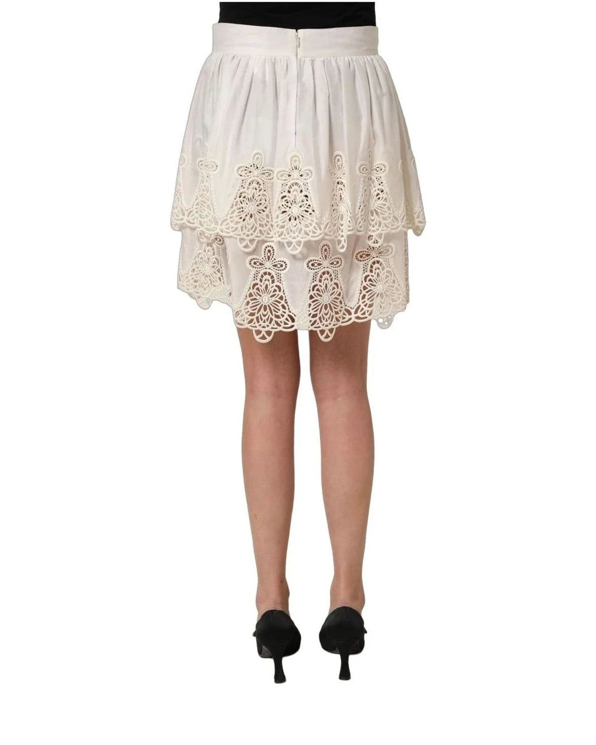Dolce & Gabbana Skirt in white, Cotton — view 5