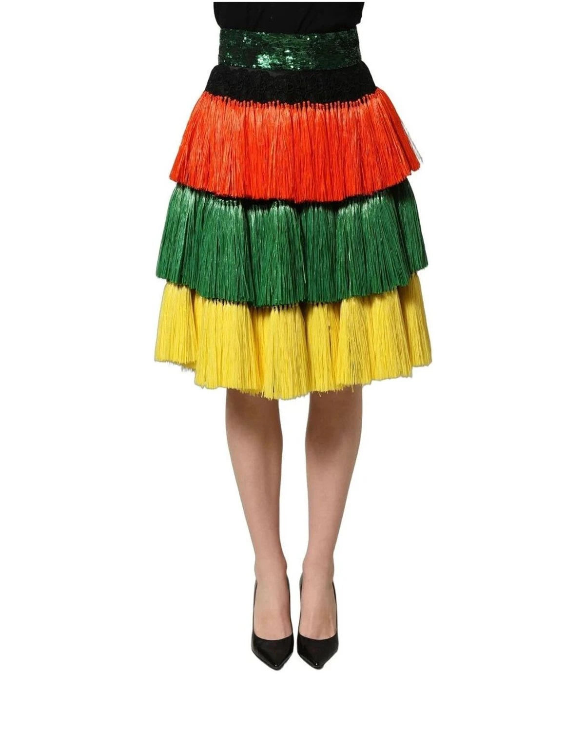 Dolce & Gabbana Skirt in multicolor, Silk — view 4