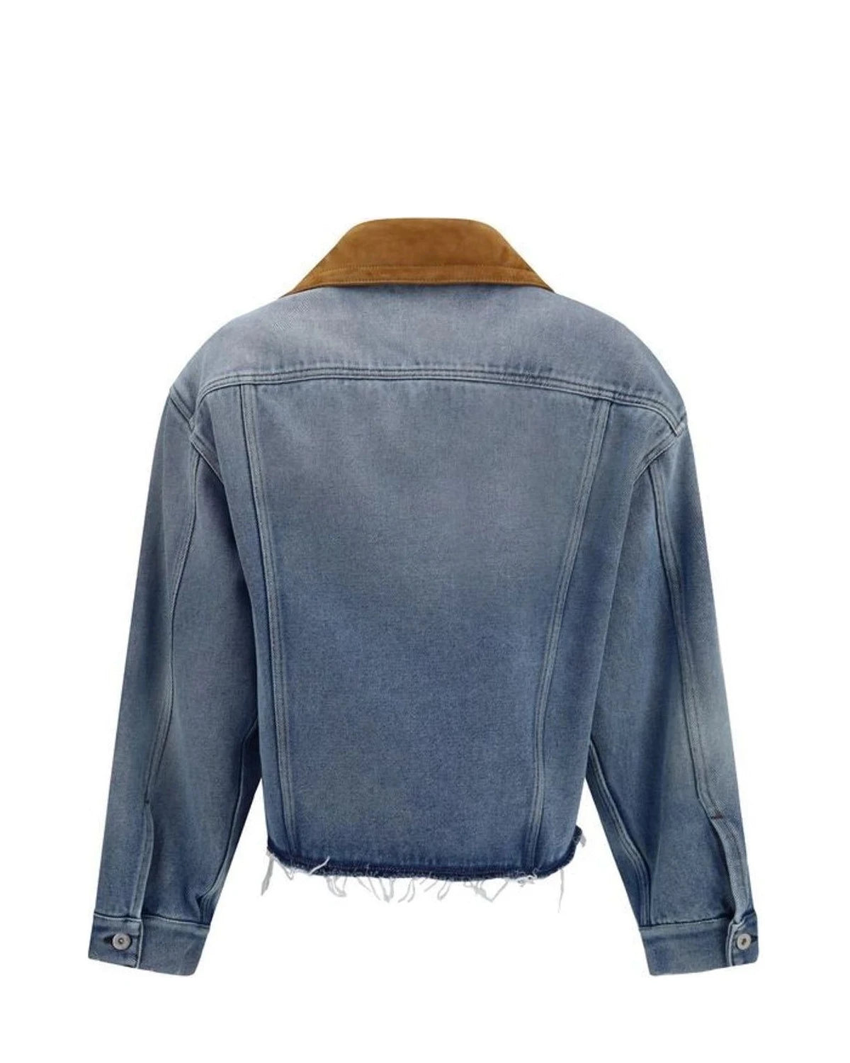 Miu Miu Trucker Jacket in blue, Cotton — view 2