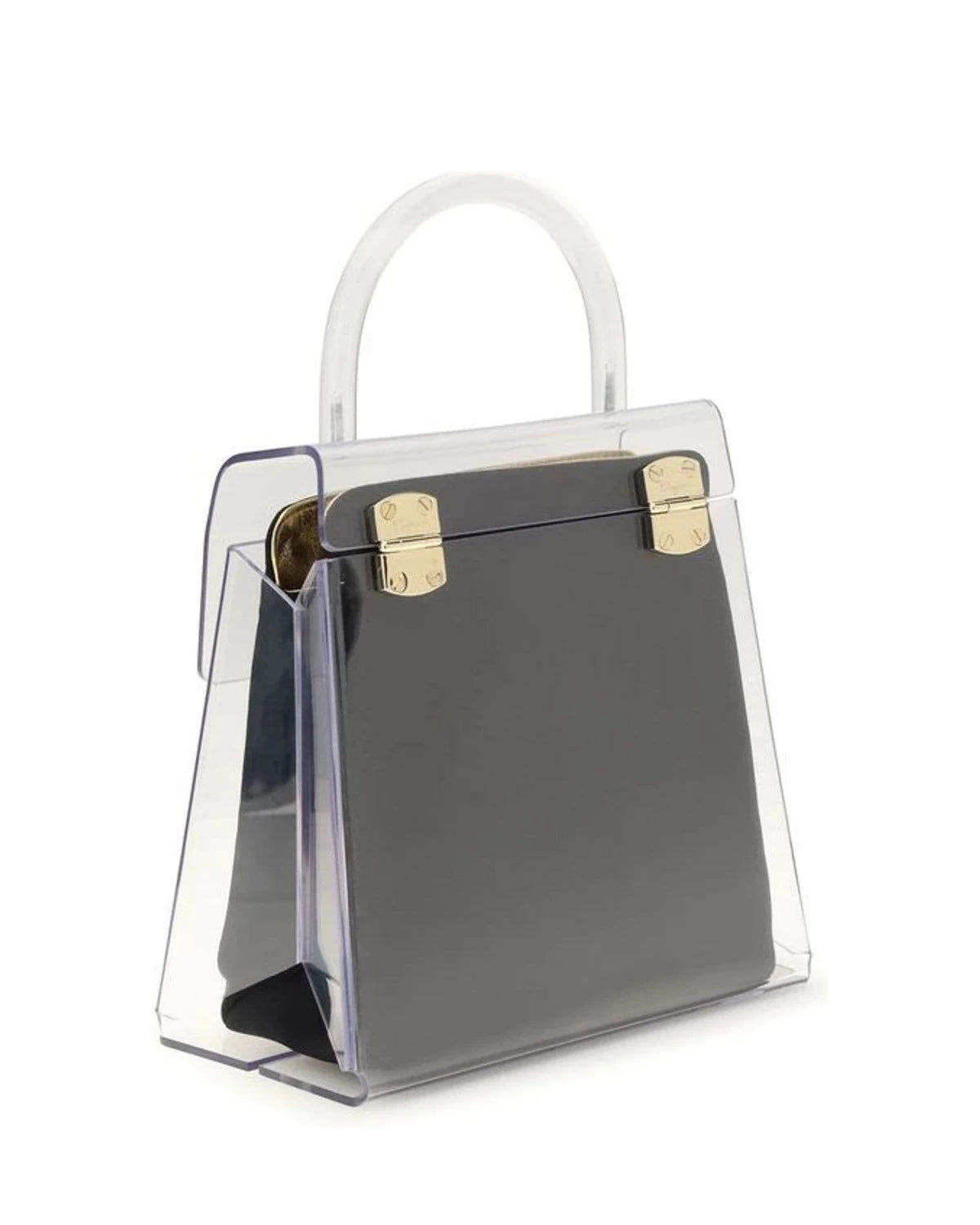 Ferragamo Black Shopping Tote