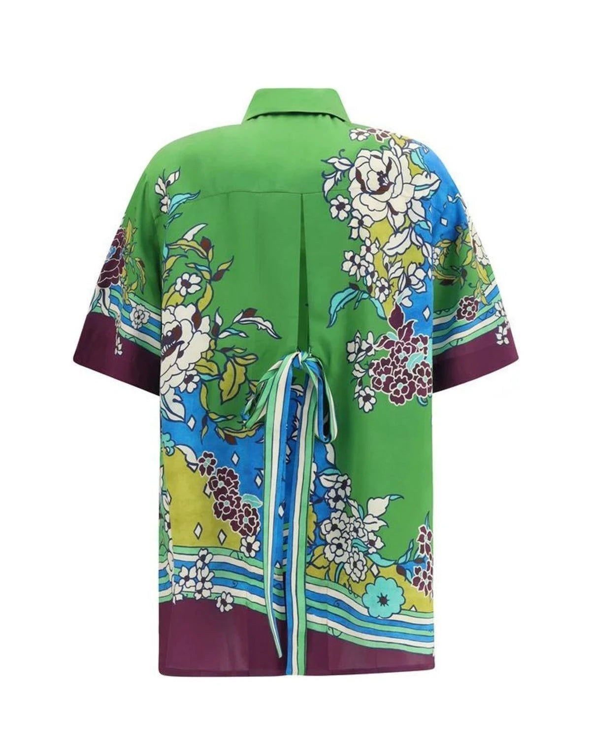 Alemais Blouse in green, Silk — view 2